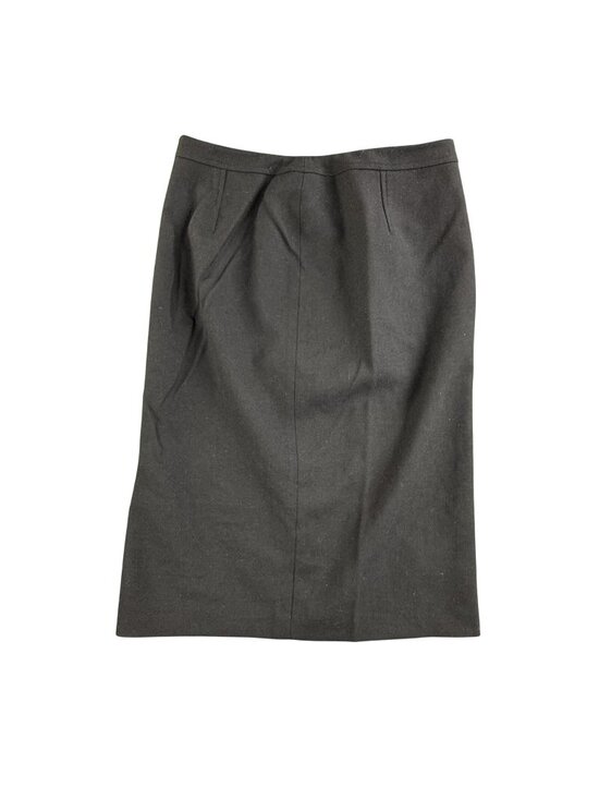 Talbots Dresses & Skirts - Talbots Skirt Womens 10 Black Wool Pencil Lined Midi Stretch Career Work Office
